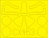 EDUCX453 1/72 Eduard Mask F4U-4 for Revell CX453 MMD Squadron