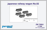 NIKZW7068J 1/700 Niko Japanese Railway Wagon No. 02  MMD Squadron