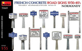 MIN35669 1/35 Miniart French Concrete Road Signs 1930-40's. Normandy  MMD Squadron