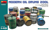 MIN49009 1/48 Miniart Modern Oil Drums (200l)  MMD Squadron
