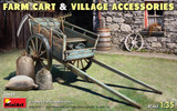 MIN35657 1/35 Miniart Farm Cart with Village Accessories  MMD Squadron