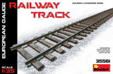 MIN35561 1/35 Miniart Railway Track (European Gauge)  MMD Squadron