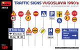 MIN35643 1/35 Miniart Traffic Signs. Yugoslavia 1990's  MMD Squadron