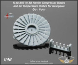 FLN-48-8112 1/48 Flying Leathernecks AV-8B Compressor Fan with Air Temp Probes  MMD Squadron FLN-48-8112 1/48 Flying Leathernecks AV-8B Compressor Fan with Air Temp Probes  MMD Squadron