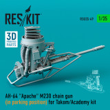 RES-RSU35-0049 1/35 Reskit  AH-64 Apache M230 chain gun (in parking position) for Takom/Academy kit (3D printing)  MMD Squadron