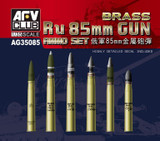 AFVAG35085 1/35 AFV Club Ru 85MM Gun Ammo Set(Brass)  MMD Squadron