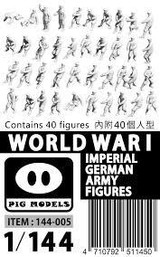 PIG144005 1/144 Pig Models Imperial German Army Figures (40 Balloon Corps)  MMD Squadron