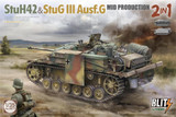 TAK8017 1/35 Takom StuH42 & StuGIII Ausf. G (Mid) 2in1 - PREORDER  MMD Squadron