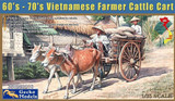 GEK-35GM0110 1/35 Gecko Models Vietnamese Farmer Cattle Cart Set  MMD Squadron