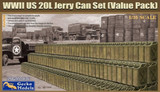 GEK-35GM0036 1/35 Gecko Models WWII US 20L Jerry Can Set[Value Pack}  MMD Squadron