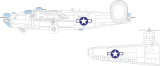 EDUEX1043 1/48 Eduard B-24J US national insignia MASK - PREORDER  MMD Squadron