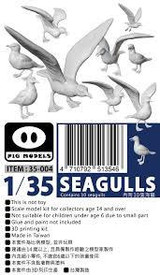 PIG35004 1/35 Pig Models Seagulls (Pack of 10 Birds)  MMD Squadron