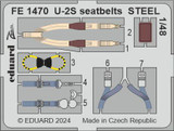 EDUFE1470 1/48 Eduard U-2S seatbelts STEEL Zoom setFor Hobby Boss  MMD Squadron
