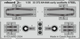 EDU33372 1/35 Eduard AH-64A early seatbelts STEEL Zoom set for TRUMPETER  MMD Squadron