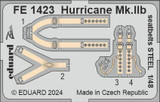EDUFE1423 1/48 Eduard Hurricane Mk.IIb seatbelts STEEL for ARMA HOBBY FE1423 MMD Squadron