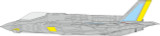 EDUEX924 1/48 Eduard Paint Mask for TAMIYA F-35A RAM coating late  EX924 MMD Squadron