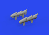 EDU632196 1/32 Eduard Spitfire Mk.Ia exhaust stacks PRINTKOTARE 632196 MMD Squadron