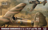IBG72530 1/72 IBG 2in1 Romanian Barbarrosa PZL11A & P11F  MMD Squadron