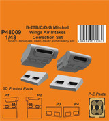 CMK-129-P48009 1/48 CMK B-25 Mitchell Wings Air Intakes Correction Set  MMD Squadron