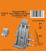 CMK-129-P72010 1/72 CMK Tempest Mk.V Gun Sight and Seat Correction Set for Airf  MMD Squadron