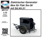 CMK-129-MV131 1/72 Planet Models Elektrischer Generator 8kw fr Flak Sw-36 mit Sd.Ah.51  MMD Squadron