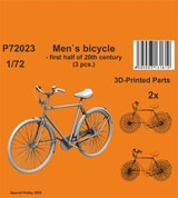 CMK-129-P72023 1/72 CMK Mens bicycle - first half of 20th century (3 pcs.)  MMD Squadron