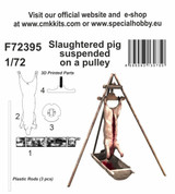 CMK-129-F72395 1/72 CMK Slaughtered pig suspended on a pulley  MMD Squadron