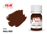 ICM1052 ICM Acrylic Paint - Hull Red 12ml Bottle 1052 MMD Squadron