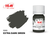 ICM1069 ICM Acrylic Paint - Extra Dark Green 12ml Bottle 1069 MMD Squadron