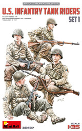 MIN35407 1/35 Miniart US Infantry Tank Riders Set 1 Figure Set - MMD Squadron