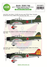 ASKD48071 1/48 Artscale  Aichi D3A1 Val part 3 - Imperial Japanese Navy Air Force, Battle of the Coral Sea  MMD Squadron ASKD48071 1/48 Artscale  Aichi D3A1 Val part 3 - Imperial Japanese Navy Air Force, Battle of the Coral Sea  MMD Squadron