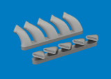 EDU672404 1/72 Eduard Mosquito exhaust stacks PRINT Brassin for TAMIYA kit  MMD Squadron EDU672404 1/72 Eduard Mosquito exhaust stacks PRINT Brassin for TAMIYA kit  MMD Squadron
