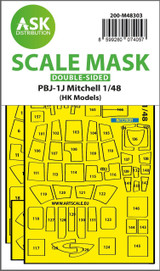 ASKM48303 1/48 Artscale  PBJ-1J Mitchell double-sided express fit mask for HK Models  MMD Squadron ASKM48303 1/48 Artscale  PBJ-1J Mitchell double-sided express fit mask for HK Models  MMD Squadron