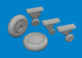 EDU6481089 1/48 Eduard F4F-4 wheels early Brassin for ACADEMY kit  MMD Squadron EDU6481089 1/48 Eduard F4F-4 wheels early Brassin for ACADEMY kit  MMD Squadron
