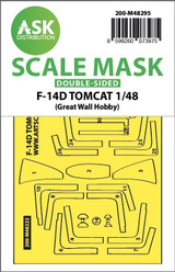 ASKM48295 1/48 Artscale  F-14D Tomcat double-sided express fit mask for GWH  MMD Squadron ASKM48295 1/48 Artscale  F-14D Tomcat double-sided express fit mask for GWH  MMD Squadron