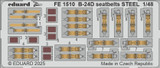 EDUFE1510 1/48 Eduard B-24D seatbelts STEEL Zoom set for HOBBY BOSS kit  MMD Squadron EDUFE1510 1/48 Eduard B-24D seatbelts STEEL Zoom set for HOBBY BOSS kit  MMD Squadron
