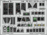EDUFE1511 1/48 Eduard F-14D Zoom set for GREAT WALL HOBBY kit  MMD Squadron EDUFE1511 1/48 Eduard F-14D Zoom set for GREAT WALL HOBBY kit  MMD Squadron