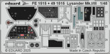 EDUFE1515 1/48 Eduard Lysander Mk.I/III Zoom set for AIRFIX kit  MMD Squadron EDUFE1515 1/48 Eduard Lysander Mk.I/III Zoom set for AIRFIX kit  MMD Squadron