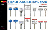 MIN35674 1/35 Miniart French Concrete Road Signs 1930-40's North & East  MMD Squadron
