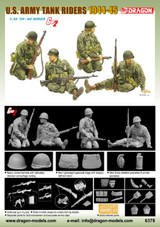 DML6378 1/35 Dragon US ARMY TANK RIDERS 1944-45 Figure Set  MMD Squadron DML6378 1/35 Dragon US ARMY TANK RIDERS 1944-45 Figure Set  MMD Squadron