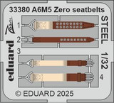 EDU33380 1/32 Eduard A6M5 Zero seatbelts STEEL  MMD Squadron EDU33380 1/32 Eduard A6M5 Zero seatbelts STEEL  MMD Squadron