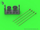 MAS-GM-35-096 1/35 Master Model Width indicators for German vehicles (used on Sd.Kfz. 221, 222, 223, 231, 232, 233, 234, 247, 250,
251, 263) - set of 4pcs  MMD Squadron