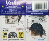 YMA2416 1/24 Yahu Models P-51D late Instrument Panel for Airfix  MMD Squadron