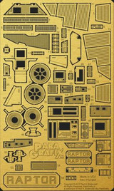 PGX207 1/32 Paragrafix Battlestar Galactica Raptor Photo Etch & Plastic Film  MMD Squadron