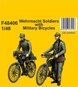 CMK-129-F48406 1/48 CMK Wehrmacht Soldiers with Military Bicycles  129-F48406 MMD Squadron
