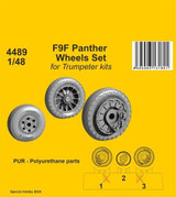 CMK-129-4489 1/48 CMK F9F Panther Wheels Set / for Trumpeter kits  129-4489 MMD Squadron