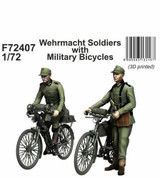 CMK-129-F72407 1/72 CMK Wehrmacht Soldiers with Military Bicycles  129-F72407 MMD Squadron
