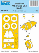 CMK-100-M72052 1/72 Special Hobby Westland Whirlwind Mk.I MASK  100-M72052 MMD Squadron CMK-100-M72052 1/72 Special Hobby Westland Whirlwind Mk.I MASK  100-M72052 MMD Squadron