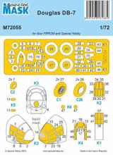 CMK-100-M72055 1/72 Special Hobby DB-7 MASK  100-M72055 MMD Squadron CMK-100-M72055 1/72 Special Hobby DB-7 MASK  100-M72055 MMD Squadron