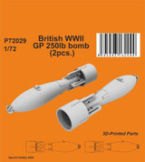 CMK-129-P72029 1/72 CMK British WWII GP 250lb bomb (2pcs.)  129-P72029 MMD Squadron